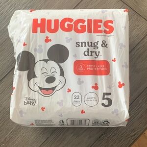 3/$20Huggies Snug & Dry Diapers size 6 Mickey Mouse Design
